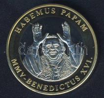Vatikán 2005. "XVI.Benedek pápa" bimetál emlékérem T:BU