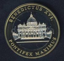 Vatikán 2005. "XVI.Benedek pápa" bimetál emlékérem T:BU