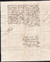 1712 Igló, obligatoris levél magyar nyelven