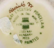 Zsolnay Exclusiv kisváza. Jelzett, hibátlan, m: 6,5 cm