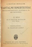 Waczulik László: A magyar irodalom tartalmi ismertetése irodalomtörténeti adatokkal és jegyzetekkel....
