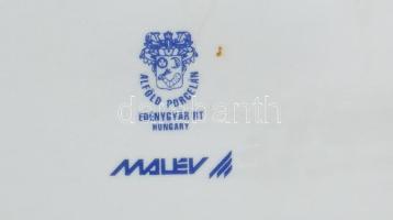 Malév reklámtárgyak: Alföldi hamuzó, felfújható strandlabda, mappa, benne prospektussal, használt sz...