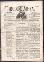 1861 Bolond Miksa élclap II. évfolyam 9-13. szám, politikai karikatúrákkal