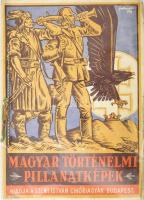 cca 1930 Magyar történelmi piilanatképek. Kiadja Szent István cikóriagyár, Budapest. Gyűjtókép mappa komplett, jó állapotban