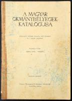 Kaptay: A magyar okmánybélyegek katalógusa Veszprém, 1966 (sérült gerinc)