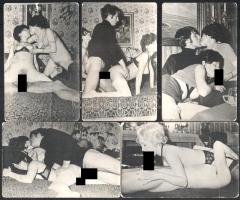 5 db retró pornó fotó, 14x9 cm