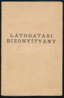 1933 Pécs, Makár utcai iskolánál szervezett kézimunka-tanfolyam látogatási bizonyítványa, aláírásokk...
