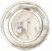 Christofle vastagon ezüstözött alpakka asztalközép. Jelzett, kopásokkal, némi ütődésnyommal, d: 34,5 cm