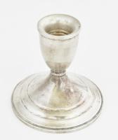 Christofle vastagon ezüstözött alpakka asztalközép. Jelzett, kopásokkal, némi ütődésnyommal, d: 34,5...