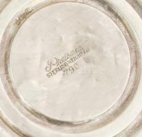 Preismer ezüst (Ag) gyertyatartó pár, súlyozottak, jelzett, kopással, m: 8 cm, bruttó: 435 g