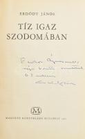 Erdődy János: Tíz igaz Szodomában. A szerző, Erdődy János által Fedor Ágnes (1909-1990) magyar író, ...