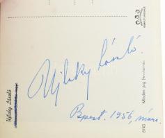 3 db képeslap magyar színészek autográf aláírásával: Simor Erzsi, Bulla Elma, Ujlaky László