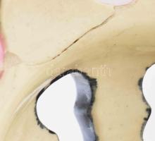 Eichwald nagyméretű karaffaváza. cca 19. sz. második fele, polikróm mázakkal fedett finomfajansz. Ga...