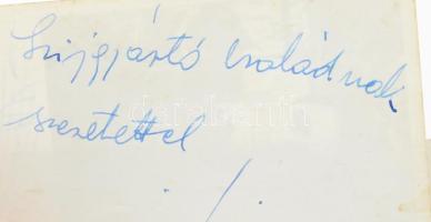 6 db magyar színész aláírt fotója: Zentai Anna, Németh Mária, stb 6x9 cm