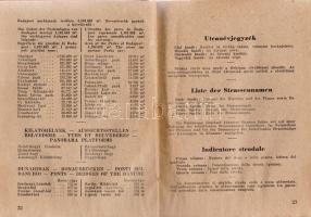 Budapest 21 térképe, utcanévjegyzékkel és idegenvezető címtárral.
Budapest, (1942). Fővárosi Közmun...