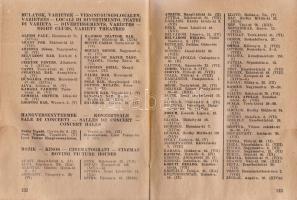 Budapest 21 térképe, utcanévjegyzékkel és idegenvezető címtárral.
Budapest, (1942). Fővárosi Közmun...