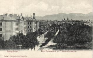 Rosenheim grammar school and promenade