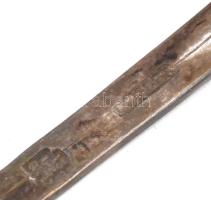 Kugler Mihály ezüst (Ag) merőkanál, Székesfehérvár, jelzett, nettó: 89g