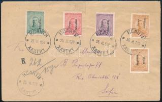 Nyugat-Trákia 1910 Ajánlott levél Szófiába / Western Thrace 1910 Registered cover to Sofia