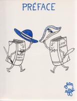 Jean Effel:
Breves rencontres. (Számozott példány, Jean Effel aláírt, számozott színes kőnyomatával...