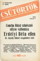 1928 Csütörtök c. folyóirat III. évf, 6. sz., kiadói papírkötésben, több érdekes cikkel és reklámmal