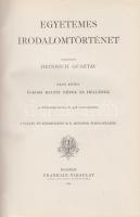 Egyetemes irodalomtörténet. Szerkeszti Heinrich Gusztáv. I-IV. kötet. [Teljes.]
I. kötet: Ó-kori ke...