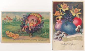 8 db főleg MODERN húsvéti üdvözlő képeslap vegyes minőségben