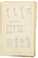 1925 Építészeti-épíszettörténeti kézirat a római, reneszánsz, újkori stb. építészetről, számos szaba...