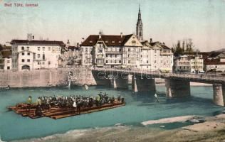 Bad Tölz with citizens on a raft (Rb)