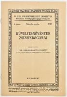 Baranyovits Ferenc: Hüvelyesnövények zsizsikbogarai. M. Kir. Földmívelésügyi Miniszter 6. sz. Bp., 1943, "Pátria", 11+1 p.