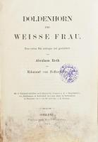 Roth, Abraham / Fellenberg, Edmund von: Doldenhorn and Weiße Frau. Zum ersten Mal erstiegen und geschildert. Coblenz, 1863. Karl Baedeker, 86p + 13 T litográfiák, közötte kihajtható térkép. Aranyozott korabeli egészvászon kötésben, A borító és alapok aljén sérülés, penészfolt. nagyon ritka, korai Baedekker!