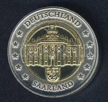 Németország DN 2€ "Saarland" próbaveret! T:1 Tanúsítvánnyal!