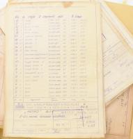 cca 1972-74 Budapest, Uvaterv É-D-i metró (M3) építési sokszorosított tervrajzai a Klinikák megállón...