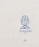 Herendi gyümölcs mintás tálka. Kézzel festett, jelzett, hibátlan 26x19 cm