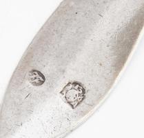 Antik ezüst (Ag) kanál, jelzett, 1834, 13 latos, nettó: 66g