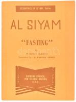 El-Bahay El Holy: Al Siyam. "Fasting". Essentials of Islam series. hn.,én., The Supreme Council for Islamic Affairs A. R. E. Angol nyelven. Kiadói papírkötés.