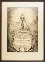 1939 Prihoda István (1891-1956): Az országos testnevelési tanács oklevél. Rézkarc, papír, jelzett,üv...
