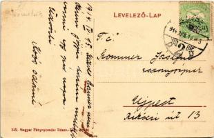 1914 Budapest XII. Németvölgy, Koós Ödön dr. min. osztálytanácsos villája és hátoldalon felesége lev...