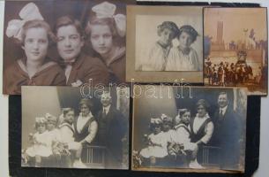 cca 1920-1950 7 db nagyméretű fotó + cca 1900-1940 5 db nagyméretű érdekes főleg tabló fotó