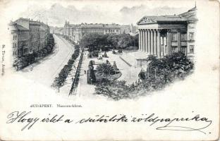 1899 Budapest V. Múzeum körút a Nemzeti Múzeummal