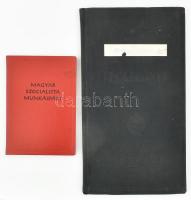 1972 Kossuth katonai főiskola leckekönyv (tüzér szak) és párttagkönyv