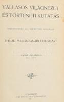 Varga Zsigmond: Vallásos világnézet és történetkutatás. Kolozsvár, 1911. Dtief Jenő és társa. 230 p . + hozzákötve. uő: Az ótestamentumi zsoltárköltészet assyr-babyloni vallástörténeti megvilágításban. Kolozsvár, 1911. Steif Jenő és tsa. 96p. Korabeli félvászon kötésben.