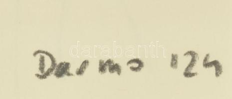 Darnó Éva (1980-): 14 db tanulmányrajz. Tus, papír, jelzettek.,27x20 cm