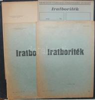 cca 1940 Társadalombiztosító Intézet 4 db nem használt nagyméretű kartoték