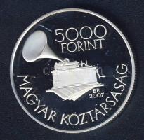 2007. 5000Ft Ag "Kodály Zoltán" T:PP Csak 6000db! Tanúsítvánnyal!