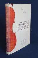 Benedek, Peter: Ungarischer Geigenbau (Violin Makers of Hungary): A Detailed Documentation of the 1995 Exhibition of Violins presented at the Stadtmuseum in Munich, Germany (Dokumentation der im Herbst 1995 im Münchener Stadtmuseum ausgestellten Instrumente). München, 1997. (Heichlinger Druckerei GmbH, Garching). 445 + [1] p. Kötetünk a magyarországi hegedűkészítés több évszázados hagyománya előtt tiszteleg. A müncheni Stadtmuseumban 1995 őszén bemutatott hangszertárlatot a kolozsvári születésű, kora ifjúságától Németországban tanuló hegedűkészítő mester, Peter Benedek (sz. 1947) rendezte. A kiállításon a mindenkori Magyarországon született vagy ott működött hangszerépítő mesterek remekei szerepeltek, döntően a XIX. században és a XX. század első felében készült nevezetes hangszerek, képes dokumentációval kísért katalógusunk a hangszerek adatait készítőik rövid életrajzi összefoglalói kíséretében adja közre. A német-angol nyelven készült kiadvány a történelmi kontextus kedvéért rövid országtörténetet közöl, majd a magyarországi hangszerkészítés történetét is vázolja, kiemelt figyelemmel központi témájára, a hegedűkészítés hazai történetére, az iskolaalapítók és a hagyományfolytatók históriájára. Aranyozott, illusztrált kiadói egészvászon kötésben, színes, illusztrált, enyhén sérült kiadói védőborítóban. Jó példány, ritka.