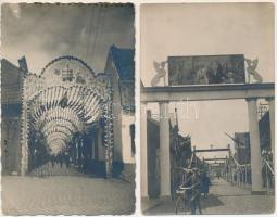 Lauwe, Gij zijt Petrus. Alph. Van Eeckhout - 2 original photo postcards of a religious festival