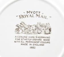 Myott Royal Mail 6 darab süteményes tányér. Jelzett, minimális kopottsággal, d: 17 cm