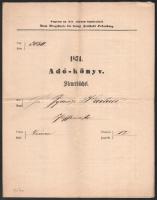 1874 Sopron adó könyv kitöltve 4 p.