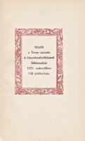 Benczúr Gyula emlékére 1921 április 17-én a Szépművészeti Múzeumban tartott ünnepélyen elmondott beszédek. (Békéscsaba), 1921 Tevan Nyomda és Könyvkiadóvállalat. 68 + [6] p. Összesen 150 példányban készült Tevan-kiadvány: Benczúr Gyula festőművész (1844-1920), az akadémista festészet kiemelkedő alakja, a Magyar Tudományos Akadémia tiszteletbeli tagja emlékére elmondott beszédek gyűjteménye. A beszédeket mondták: Pekár Gyula államtitkár, Beöthy Zsolt, a Kisfaludy-Társaság elnöke, Lyka Károly művészettörténész, Nádler Róbert festőművész, Dudits Andor festőművész, gróf Andrássy Gyula, Sasi Szabó László nyíregyházi politikus, Vietórisz József költő. Az első előzéken az 1921-ben alapított Benczúr Társaság köremblémája. Enyhén sérült gerincű kiadói kartonkötésben, Lőrincz Ernő antikvárius, szakíró által feliratozott védőborítóban.